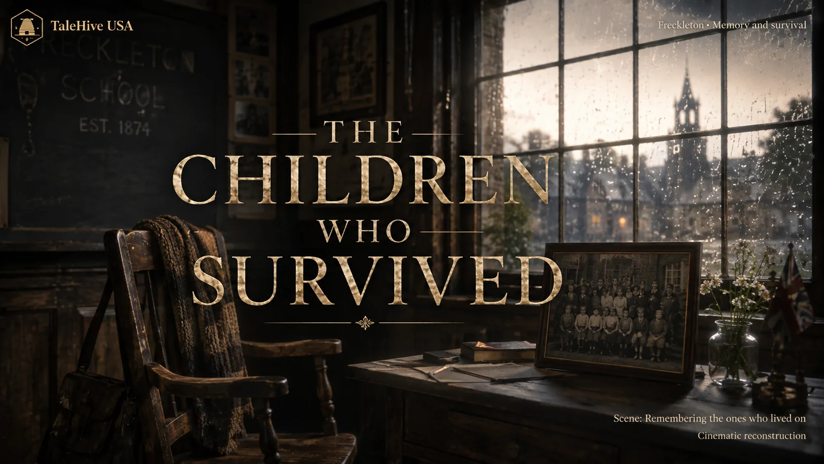 Respectful cinematic reconstruction representing the children who survived